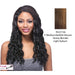 18" Ocean Wave Synthetic Clip On Extensions,Streaked blend of medium brown, strawberry blonde, and light auburn