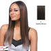 14" Yaki Straight Synthetic Clip On Extensions,Darkest brown