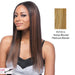 14" Yaki Straight Synthetic Clip On Extensions,Streaked blend of strawberry blonde and platinum blonde