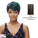 Synthetic Wig,Club,Medium brown base with light auburn highlights