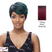 Synthetic Wig,Club,Two tone off black/burgundy