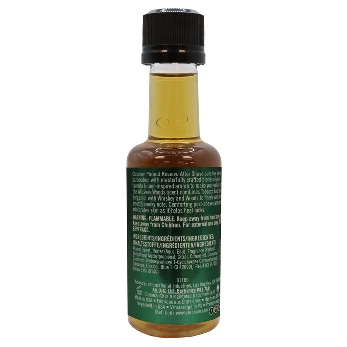 Clubman Reserve Whiskey Woods After Shave Lotion 1.7 Oz.