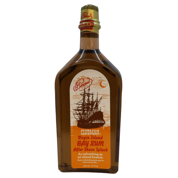 Clubman Virgin Island Ron Bay After Shave Splash, 12 Oz.