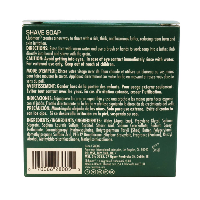 Clubman Pinaud Shave Soap 2 Oz.