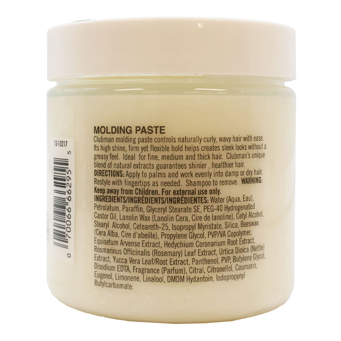 Clubman Pinaud Hair Molding Paste 4 Oz.