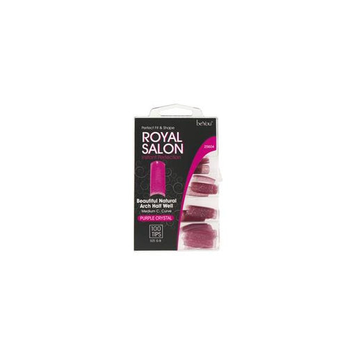 Nailtips Kit 100 Color Nail Tips Purple Crystal