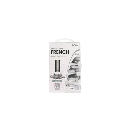 Nailtips Kit 100 Color Nail Tips Silver