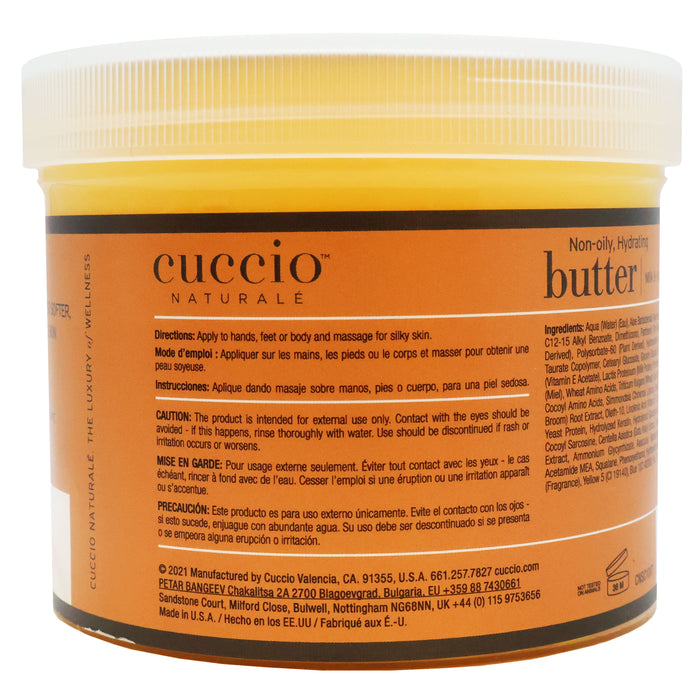 Cuccio Butter Blend, Milk and Honey, 26 Oz.