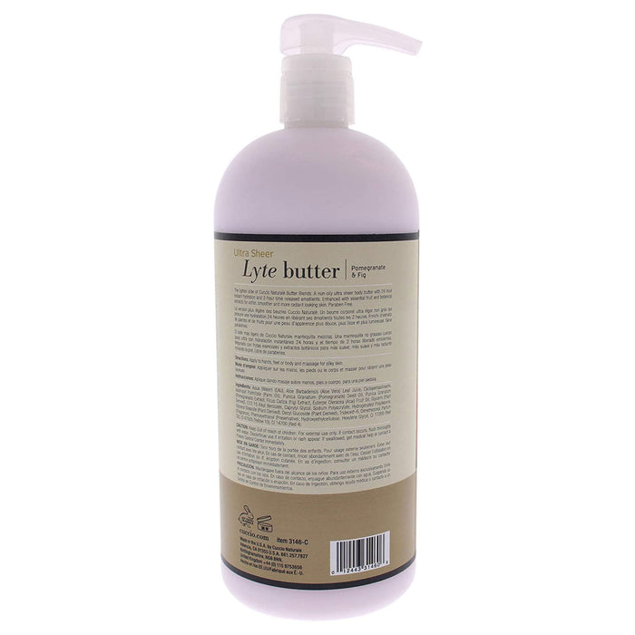  Cuccio Ultra Sheer Lyte Butter, Pomegranate and Fig, 32 Oz.