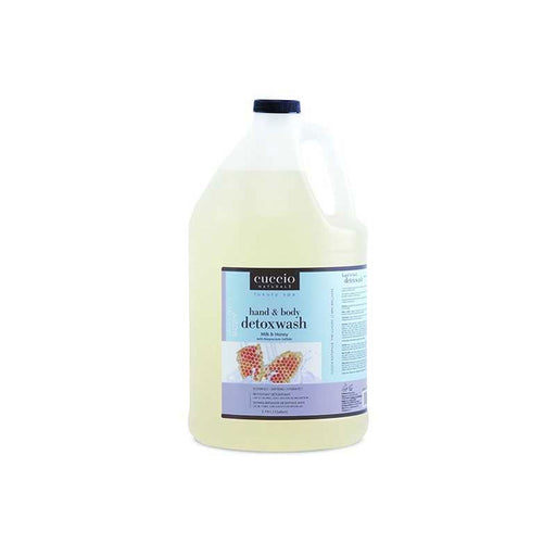 Cuccio Hand and Body Detoxwash, Milk and Honey, 1 Gal.