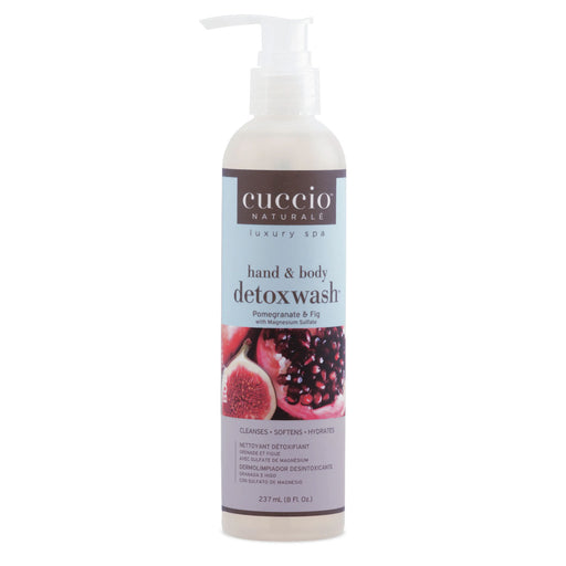 Cuccio Hand and Body Detoxwash, Pomegranate & Fig, 8 Oz.