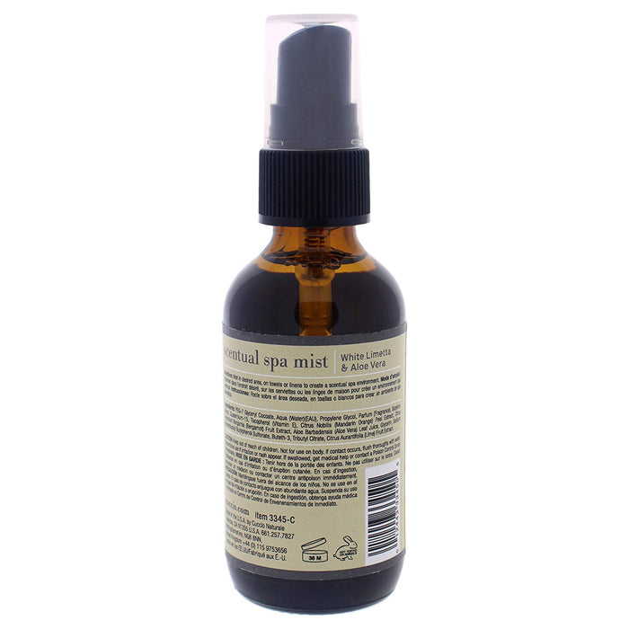 Cuccio Scentual Spa Mist, White Limetta and Aloe Vera, 2 Oz.