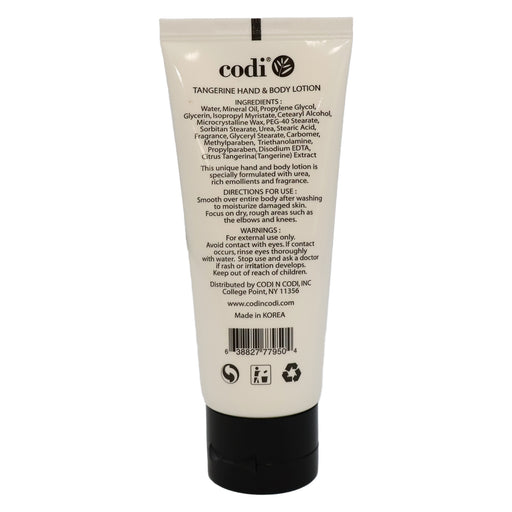CODi Hand and Body Lotion Tangerine, 3.3 Oz.