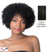 Synthetic Wig Coily Girl,Off black base with light auburn highlights