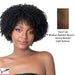 Synthetic Wig Coily Girl,Streaked blend of medium brown, strawberry blonde, and light auburn