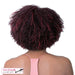 Synthetic Wig Coily Girl,Streaked blend of deep wine and dark violet
