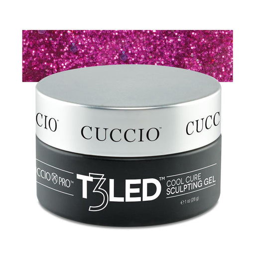 Cuccio Pro Cuccio Pro T3 LED/UV Self-Leveling Sparkling Gel - It's Pink, 1 Oz