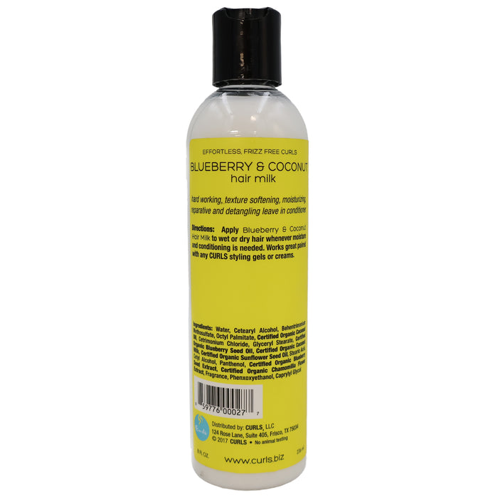 Curls Blueberry and Coconut Hair Milk Condition, 8 Oz.