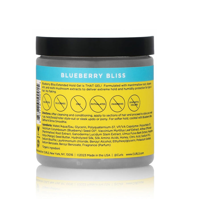 Curls Blueberry Bliss Extended Hold Gel, 8 oz