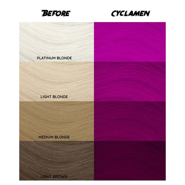 Crazy Color Semi Permanent Hair Color Cyclamen 41, 5.07 Oz.
