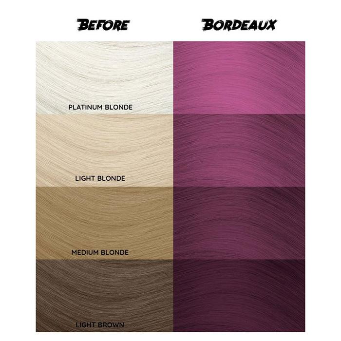 Crazy Color Semi Permanent Hair Colour, Bordeaux 51, 5.07 Oz.
