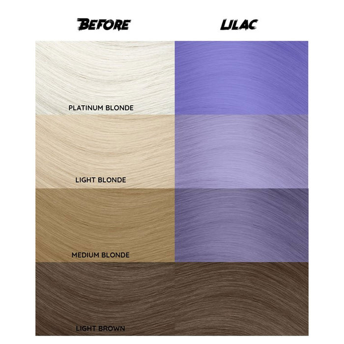 Crazy Color Semi Permanent Hair Colour, Lilac 55, 5.07 Oz.