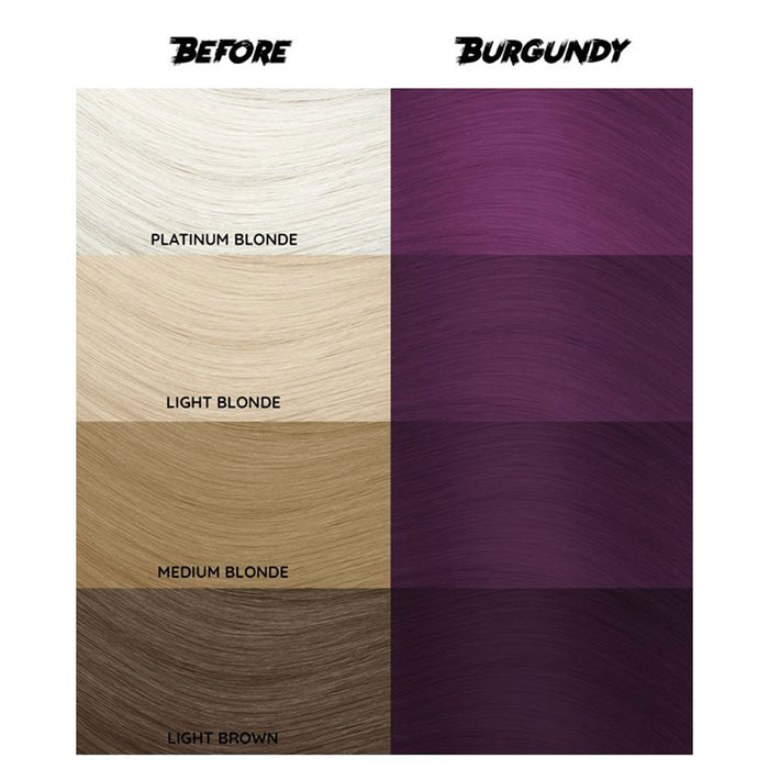 Crazy Color Semi Permanent Hair Colour, Burgundy 61, 5.07 Oz.