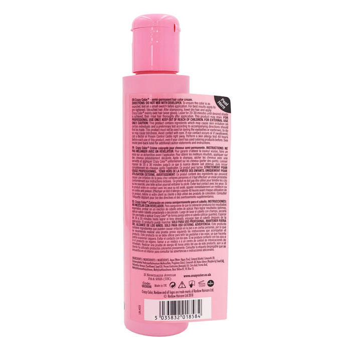 Crazy Color Semi Permanent Hair Colour, Hot Purple 62, 5.07 Oz.
