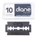 Diane Platinum Ceramic Swedish Steel Blade, 10EA/10PK/BX