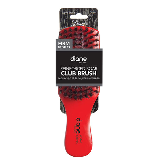 Diane Club Brush Reinforced Boar Bristles Red