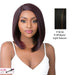 Damariss Synthetic Wig With Lace Part By It'S A Wig, Cap Size Medium,Off black base with light auburn highlights