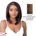 Damariss Synthetic Wig With Lace Part By It'S A Wig, Cap Size Medium,Streaked blend of medium brown, strawberry blonde, and light auburn