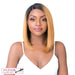 Damariss Synthetic Wig With Lace Part By It'S A Wig, Cap Size Medium,Off black top with strawberry blonde ends