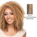 100% Synthetic Premium Quality Wig Dessa,Two tone frost blend of strawberry blonde and bright pumpkin layer over gold light auburn bottom