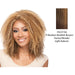 100% Synthetic Premium Quality Wig Dessa,Streaked blend of medium brown, strawberry blonde, and light auburn