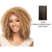 100% Synthetic Premium Quality Wig Dessa,Medium brown base with light auburn highlights