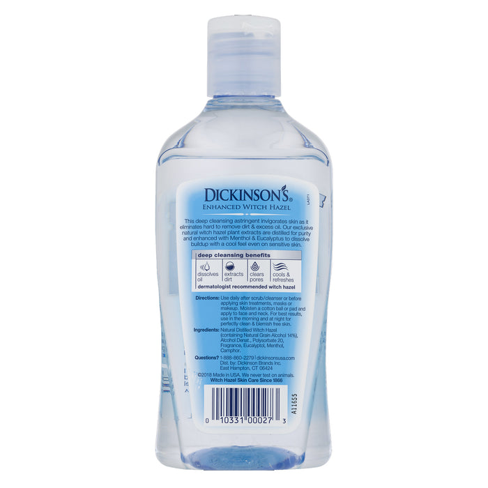 Dickinson's Enhanced Witch Hazel Deep Cleansing Astringent 16 oz