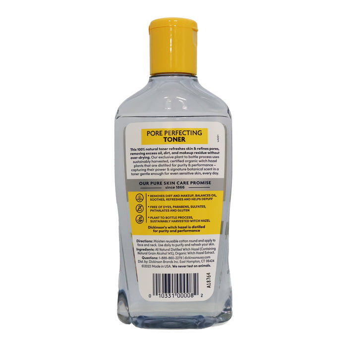 Dickinson's Original Witch Hazel Pore Perfecting Toner, 8 Oz.