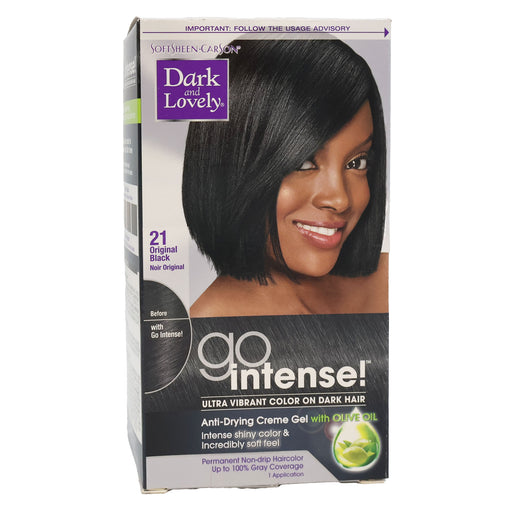 Dark And Lovely Go Intense Ultra Vibrant Hair Color, Original Black, 21