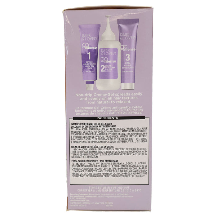 Dark And Lovely Go Intense Ultra Vibrant Hair Color, Passion Plum, 68