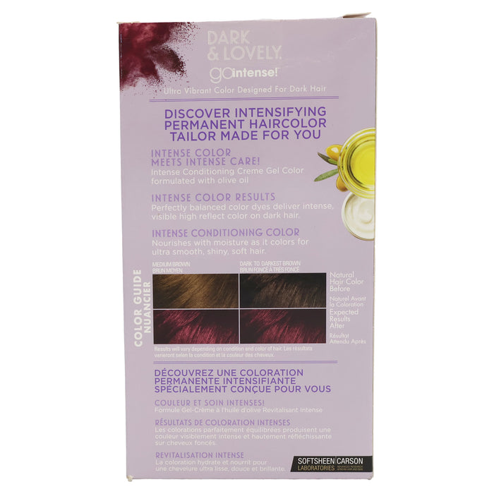 Dark And Lovely Go Intense Ultra Vibrant Hair Color, Passion Plum, 68