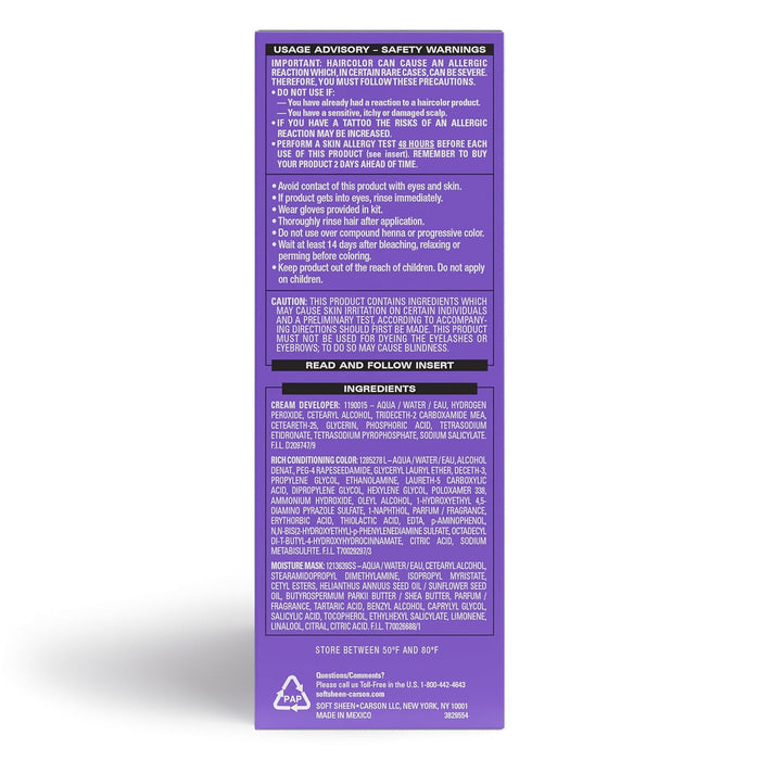 Dark And Lovely Fade Resist Hair Color,Virtural Violet,421