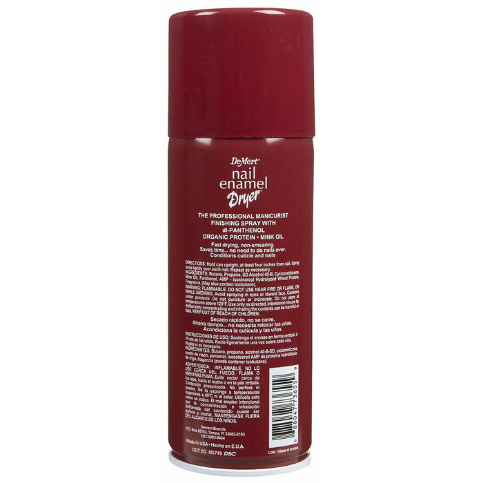 Demert Nail Enamel Dryer Finishing Spray, 7.5 Oz.