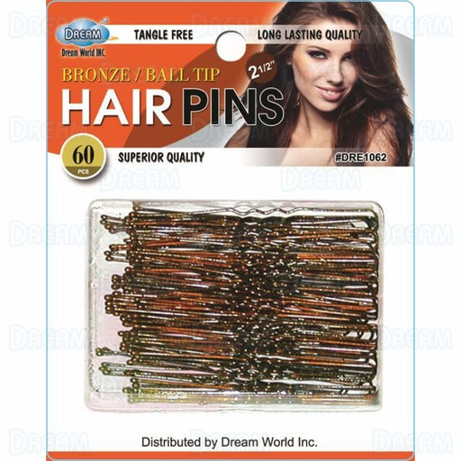 Dream World 2 1/2" Hair Pin, Bronze, 60/PK