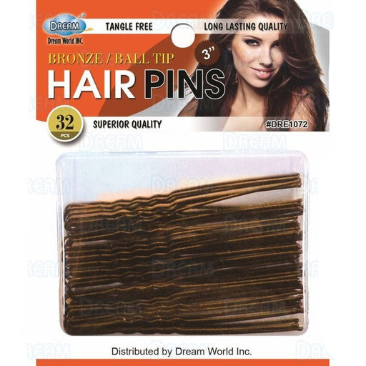 Dream World 3" Hair Pin, Bronze, 32/PK