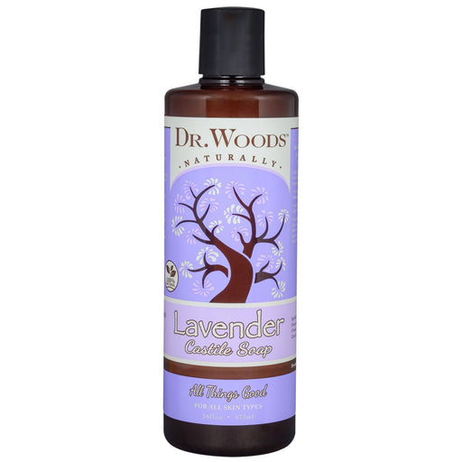 Dr Woods Castile Soap Soothing Lavender, 16 Oz.