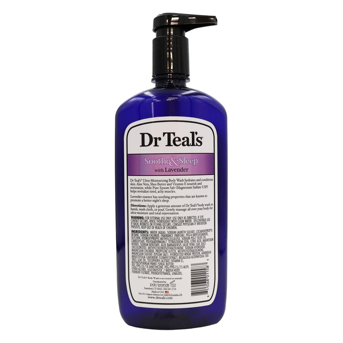 Dr Teals Epsom Salt Body Wash Soothe Lavender 24 Oz.