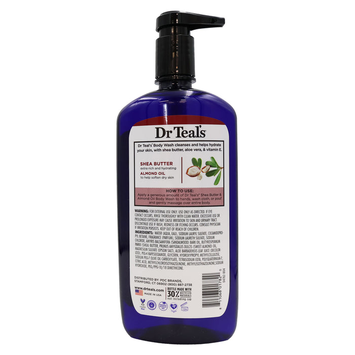 Dr Teals Epsom Salt Body Wash Shea Butter and Almond Oil 24 Oz.