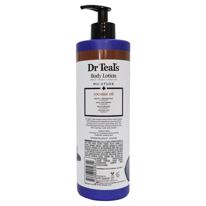 Dr Teals Body Lotion Nourishing Coconut Oil 18 Oz.