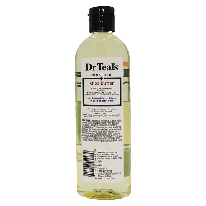 Dr Teals Moisturizing Bath and Body Oil Shea Butter Moisturizing, 8.8 Oz.